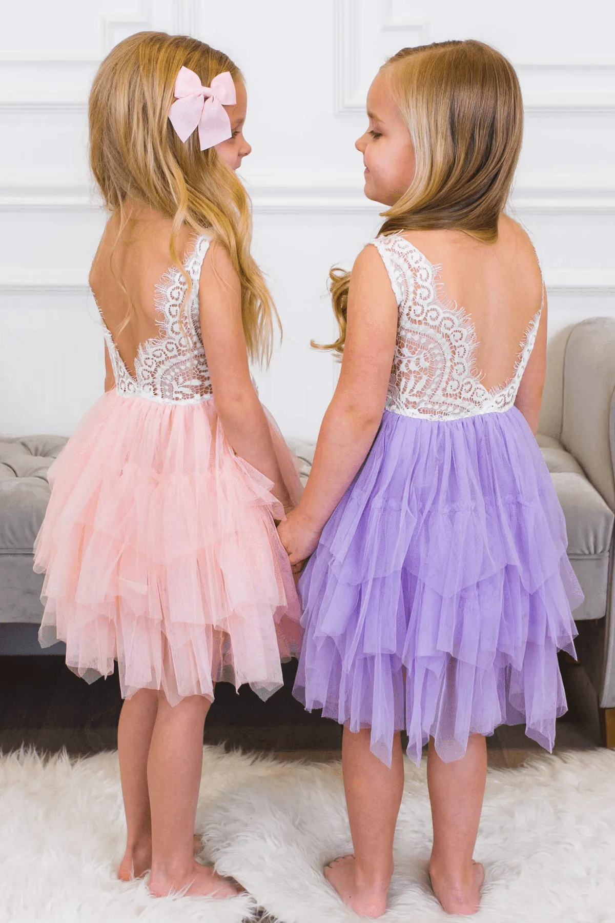 Deluxe Lavender Tank Tulle Dress