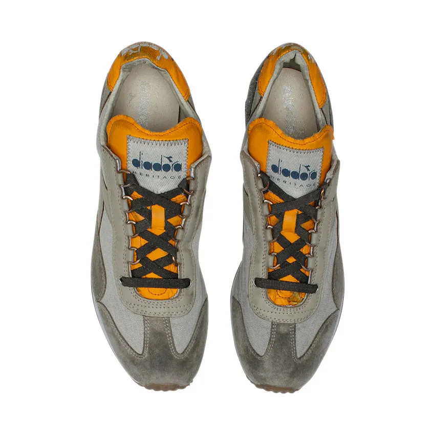 DIADORA HERITAGE SNEAKERS EQUIPE H DIRTY STONE WASH EVO 201.174736 01 75018 GRAY OAT