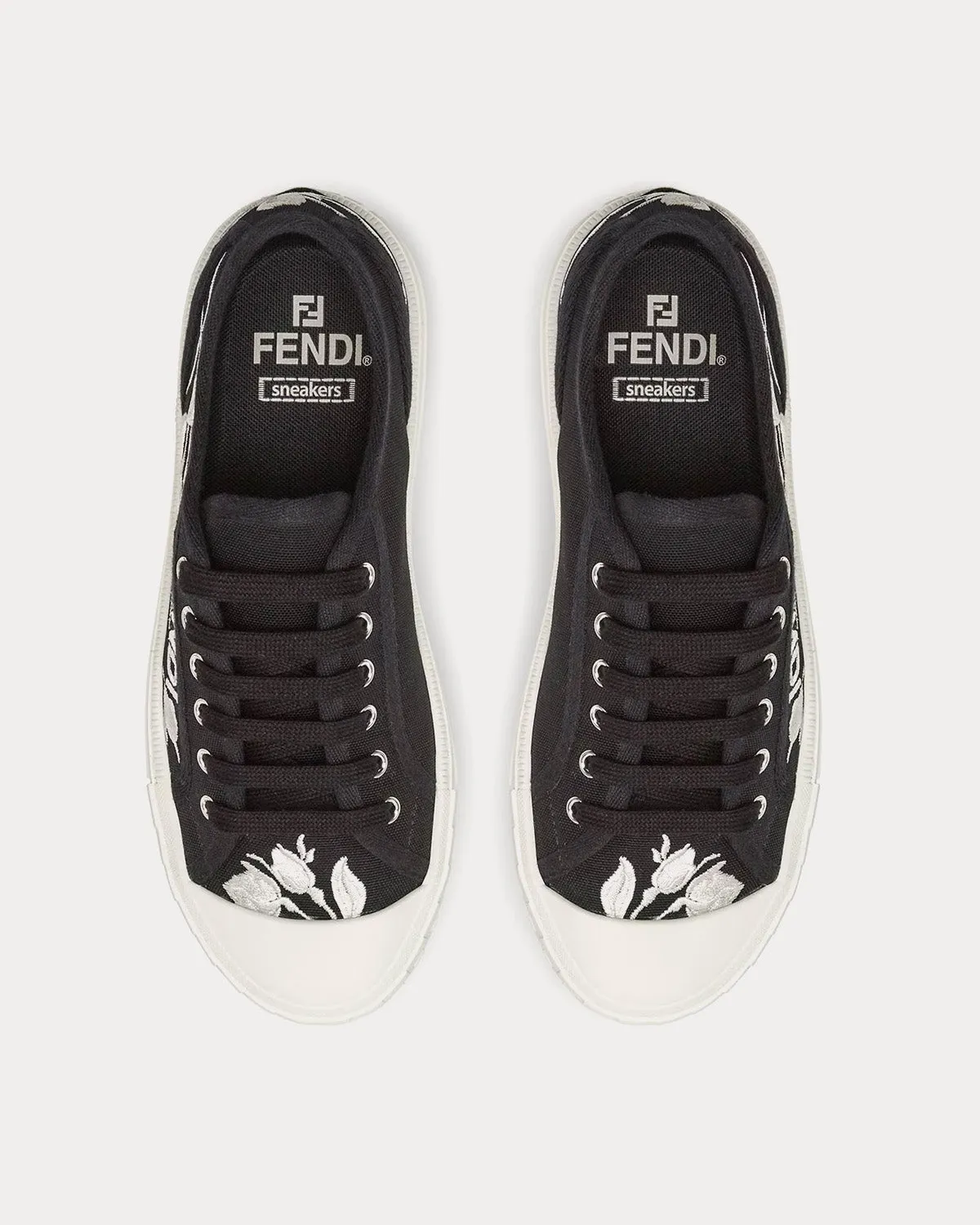 Domino Canvas Black Low Top Sneakers