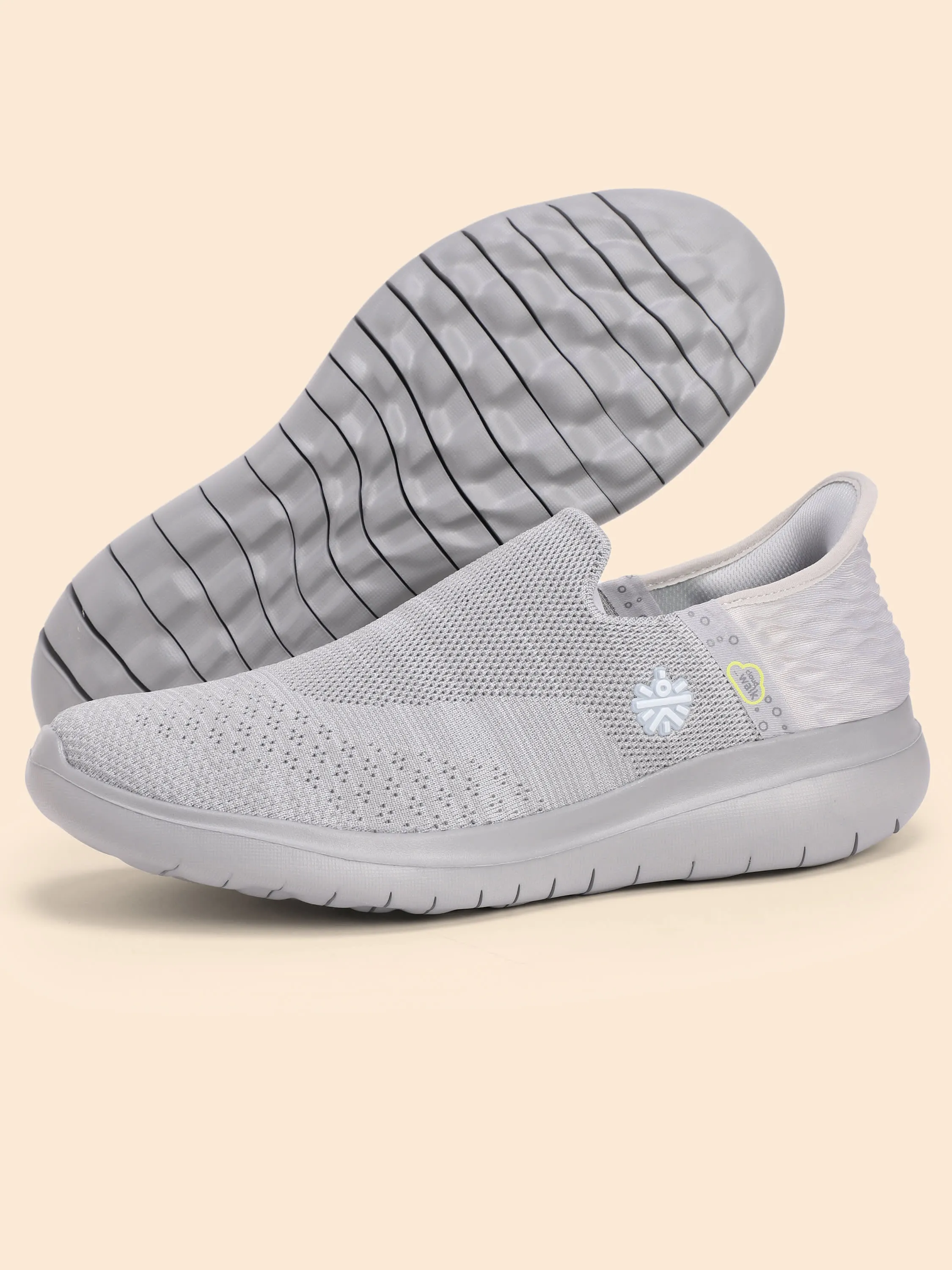 EZ  Walk Men's Walking Shoes - Pastel Grey