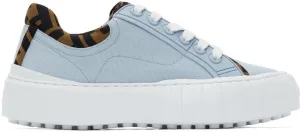 Fendi Blue Canvas 'Fendi Force' Sneakers