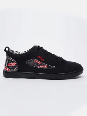 Fila Black Scribble Men's Canvas Sneakers