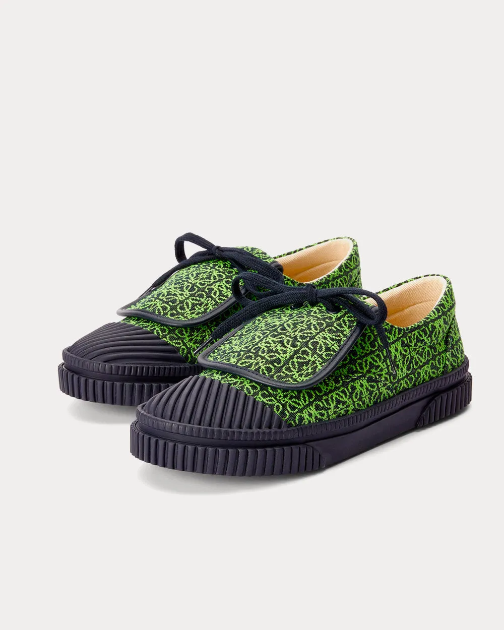 Flap Anagram Jacquard Apple Green / Deep Navy Low Top Sneakers