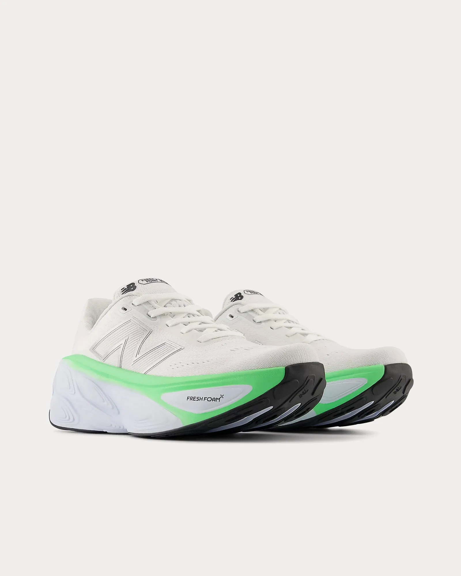 Fresh Foam X More v5 White / Ice Blue / Electric Jade Running Shoes