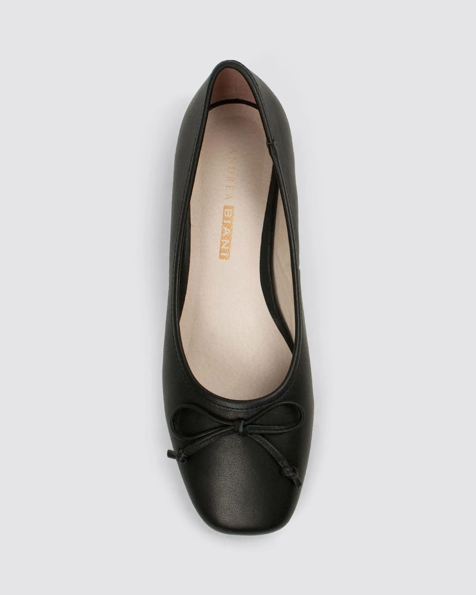 GILLOT BALLET FLATS BLACK LEATHER