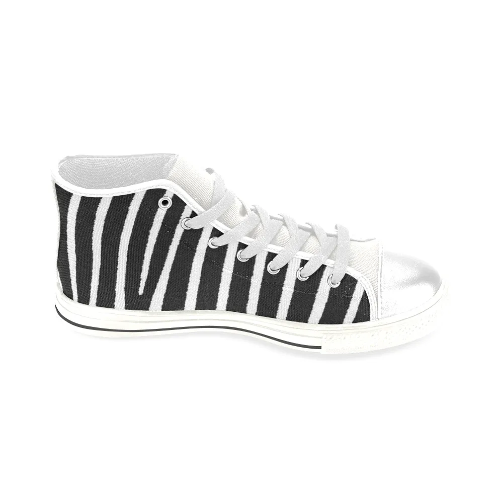 Gocciolare Zebra Men’s Classic High Top Canvas Shoes