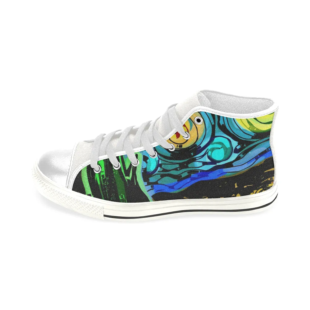 Gocciolare Zebra Men’s Classic High Top Canvas Shoes