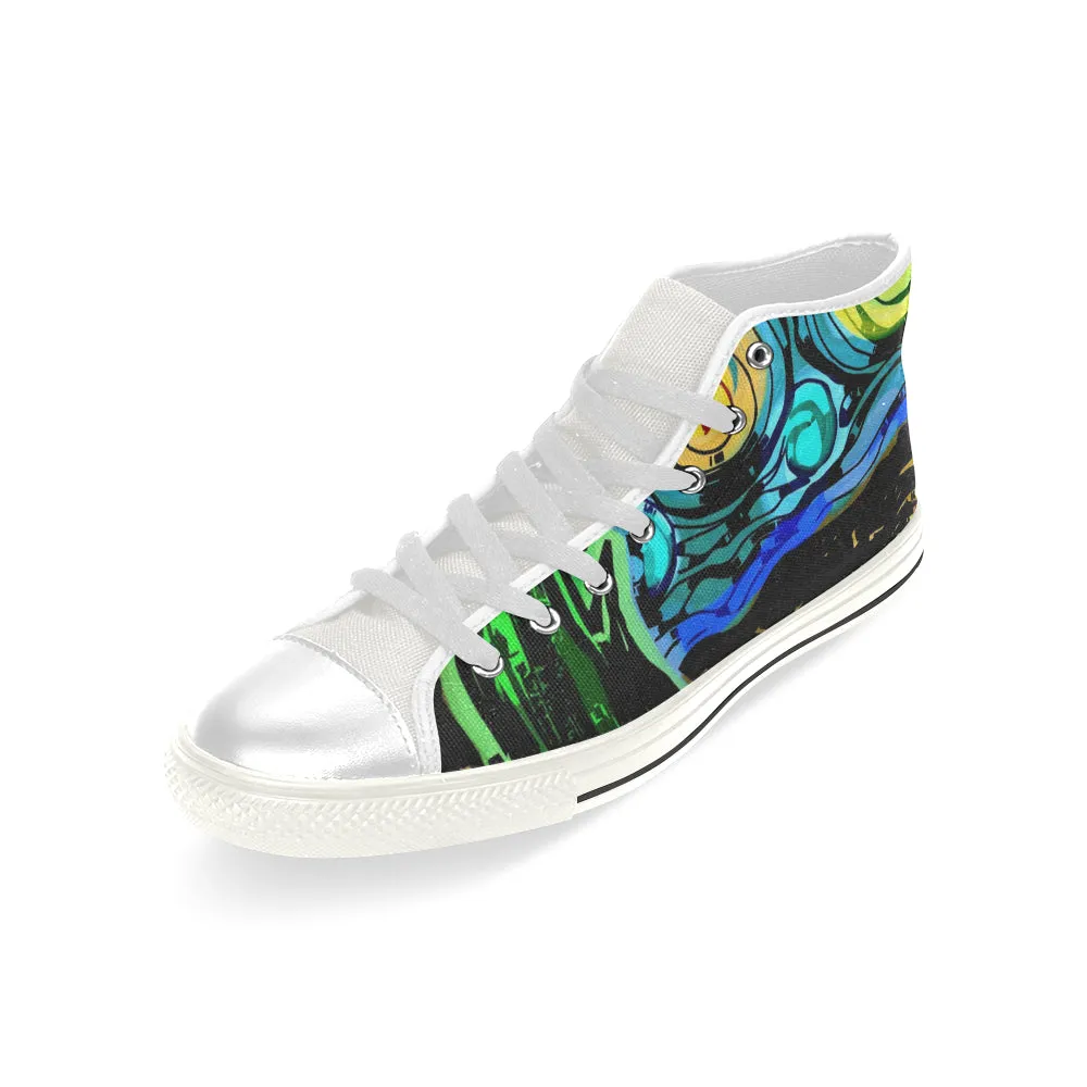Gocciolare Zebra Men’s Classic High Top Canvas Shoes