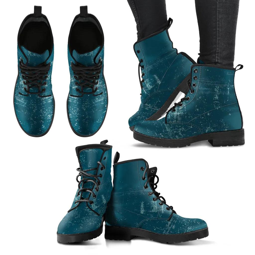 Grunge Women Vegan Leather Boots for Women's