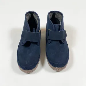 Hampton Canvas navy kalahari leather sneakers with lining 27