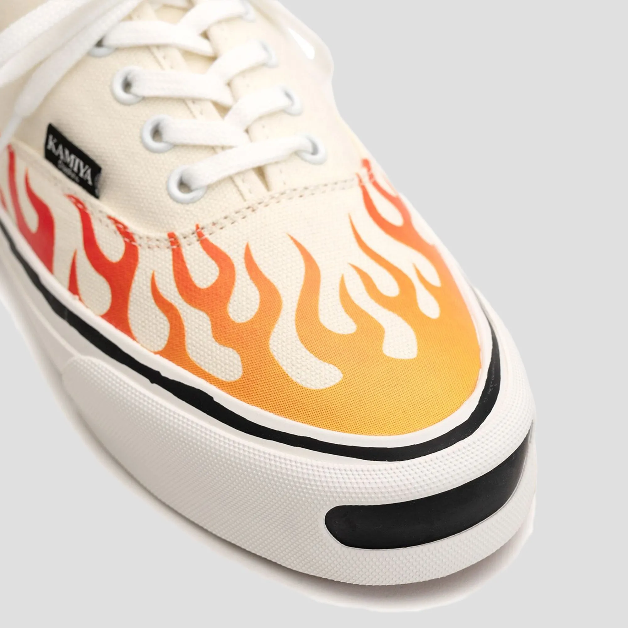 HERC FIRE PATTERN VULCANIZED SNEAKERS