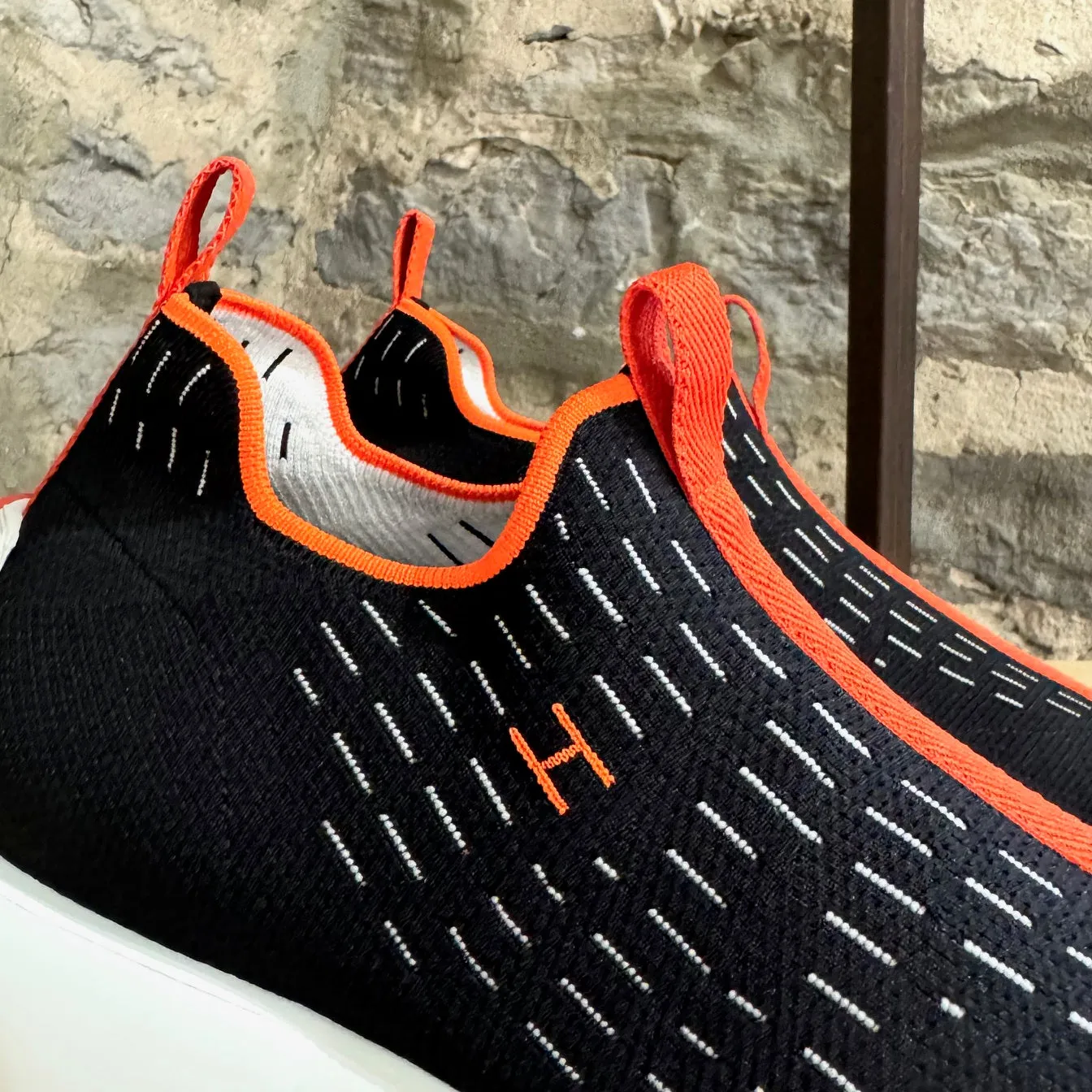 Hermès Black Eclair Technical Knit Sneakers