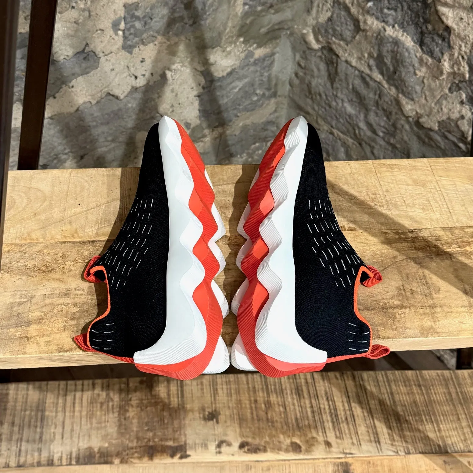 Hermès Black Eclair Technical Knit Sneakers