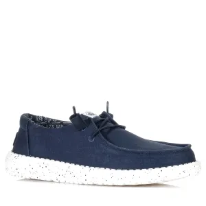 Hey Dude Womens Wendy Stretch Canvas Navy