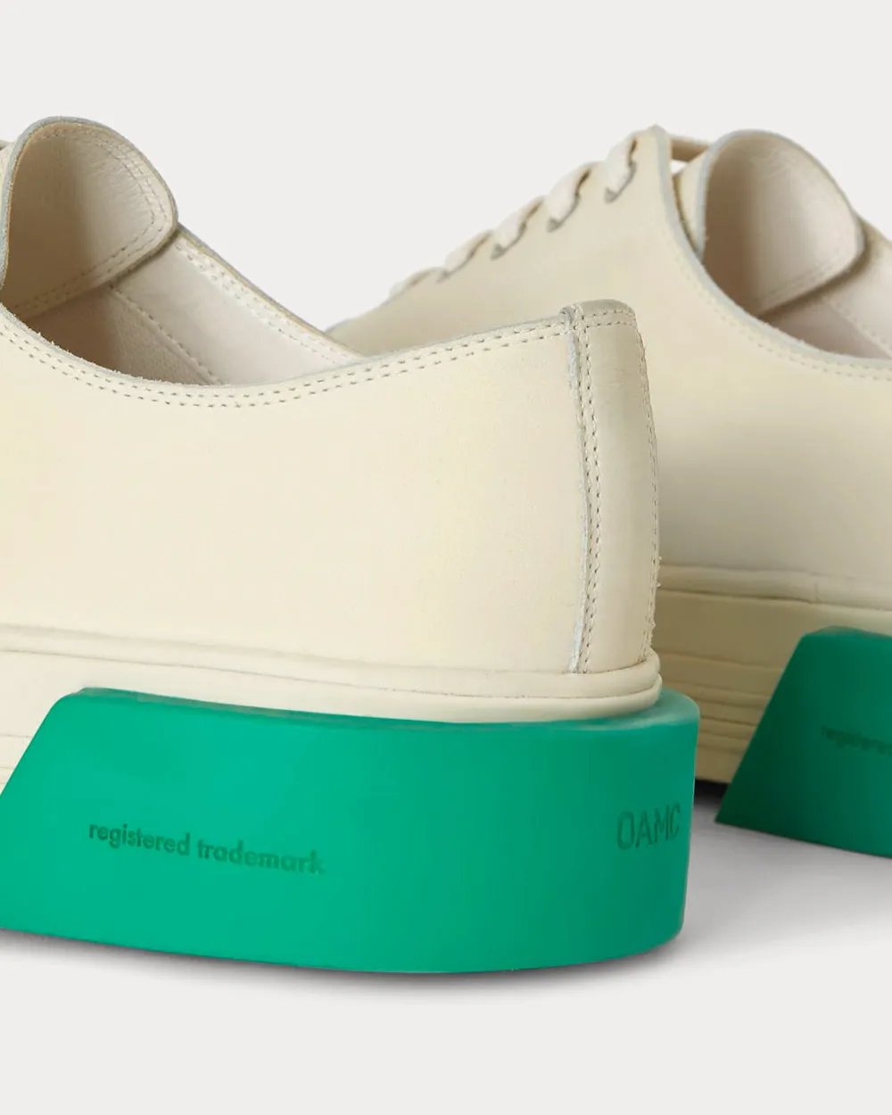 Inflate Plimsole Natural White / Green Low Top Sneakers