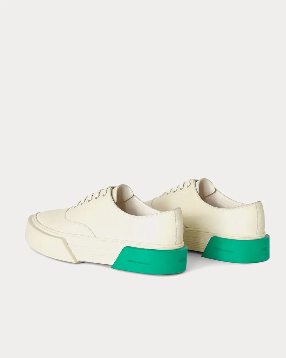 Inflate Plimsole Natural White / Green Low Top Sneakers