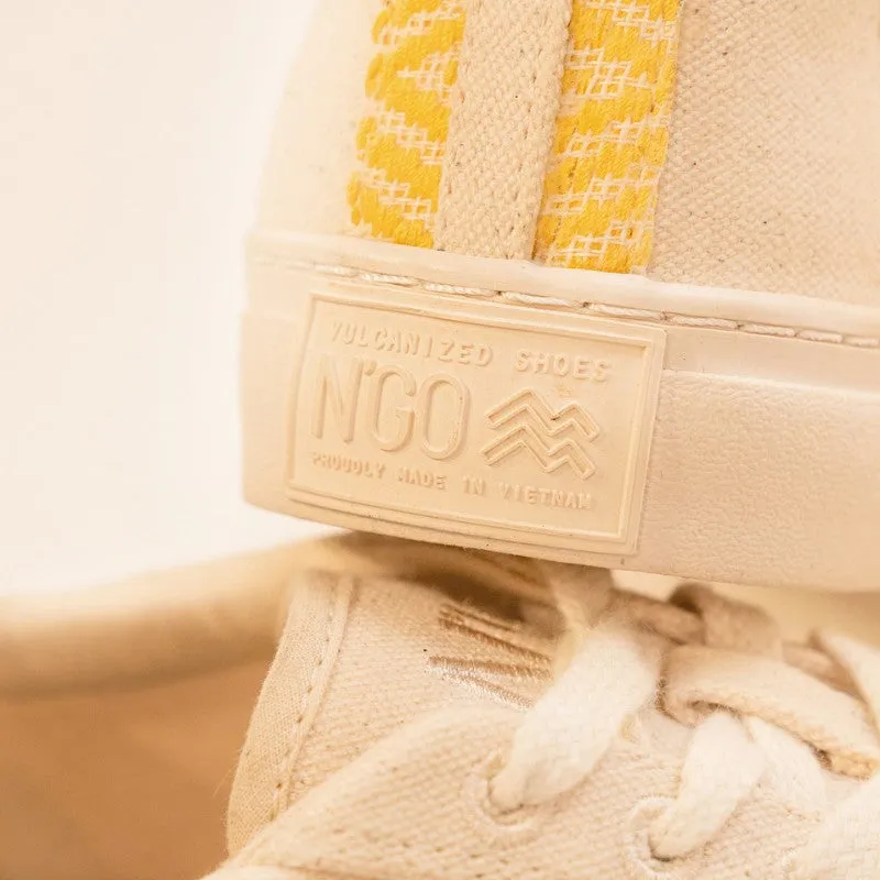 Mai Chau Canvas Beige und Gelb