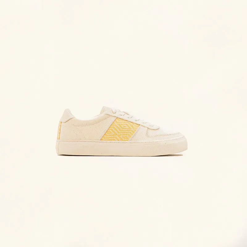 Mai Chau Canvas Beige und Gelb