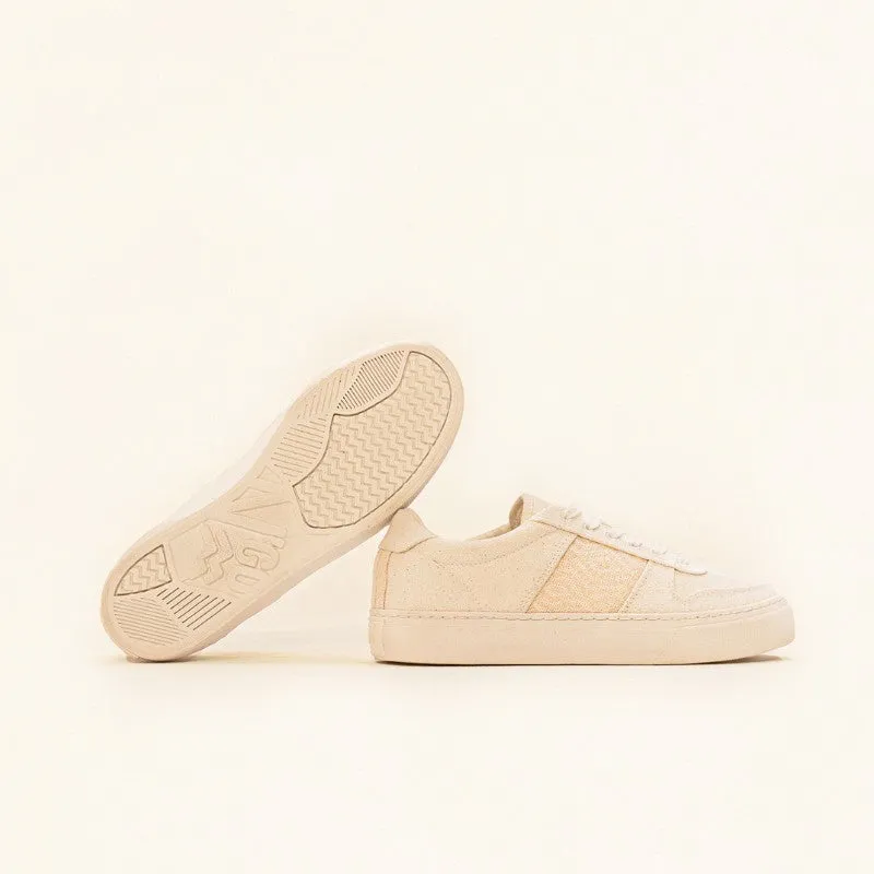 Mai Chau Canvas Beige und Pfirsich Orange