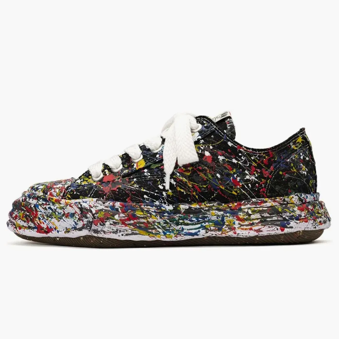 Maison Mihara Yasuhiro Peterson23 Og Sole Canvas Low Sputtering Paint Black White
