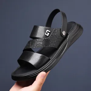 Men's Leather Casual Outdoor Sandals