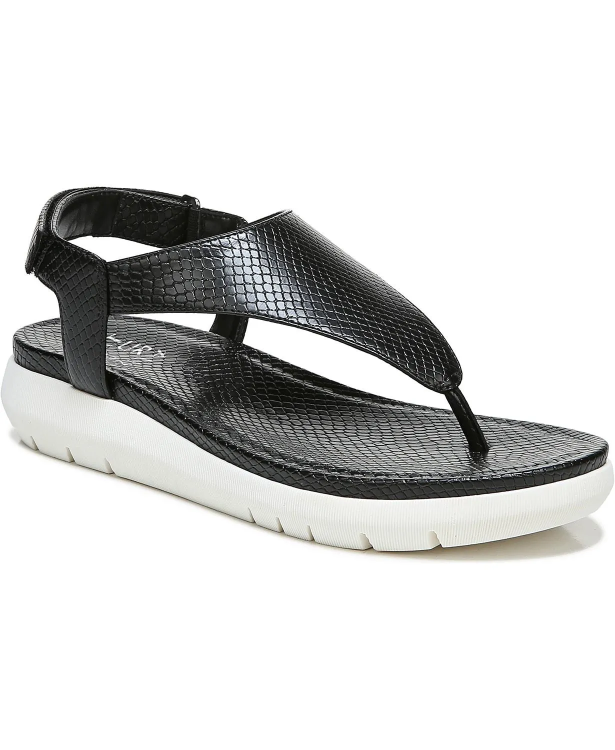 Naturalizer Womens Meghan Thong Sandals Black Size 6.5 Medium F Pair of Shoes