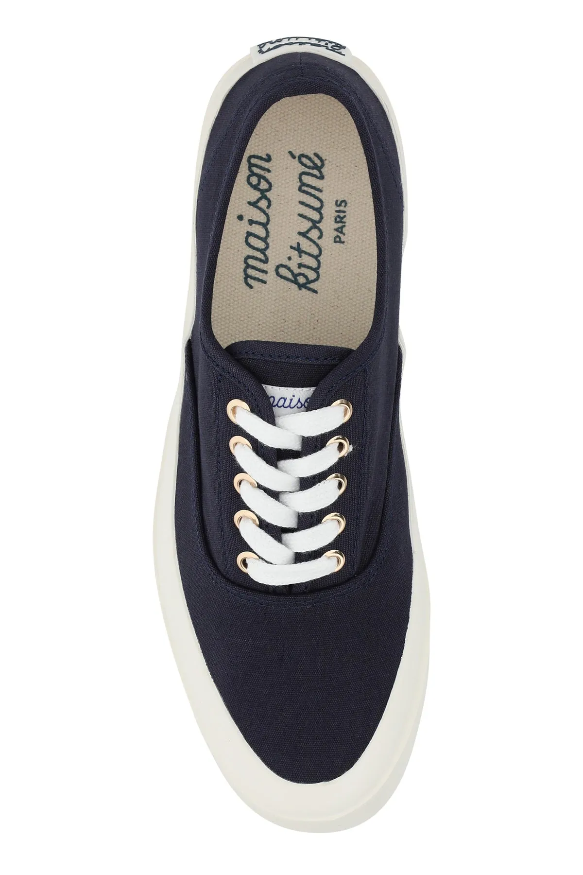 Navy blue canvas sneakers