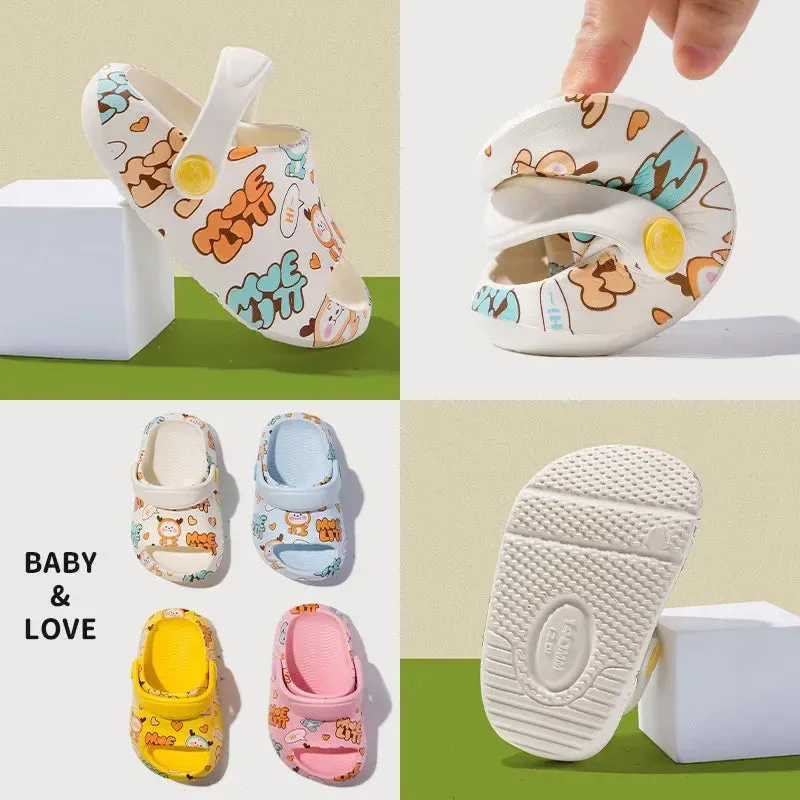 New Arrival Soft-sole Sandals for Infants with Cartoon Design and Outdoor/Indoor Wear Kids Slippers Boys Girls Shoes