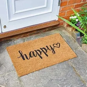Novelty Happy Design Anti Slip Doormat
