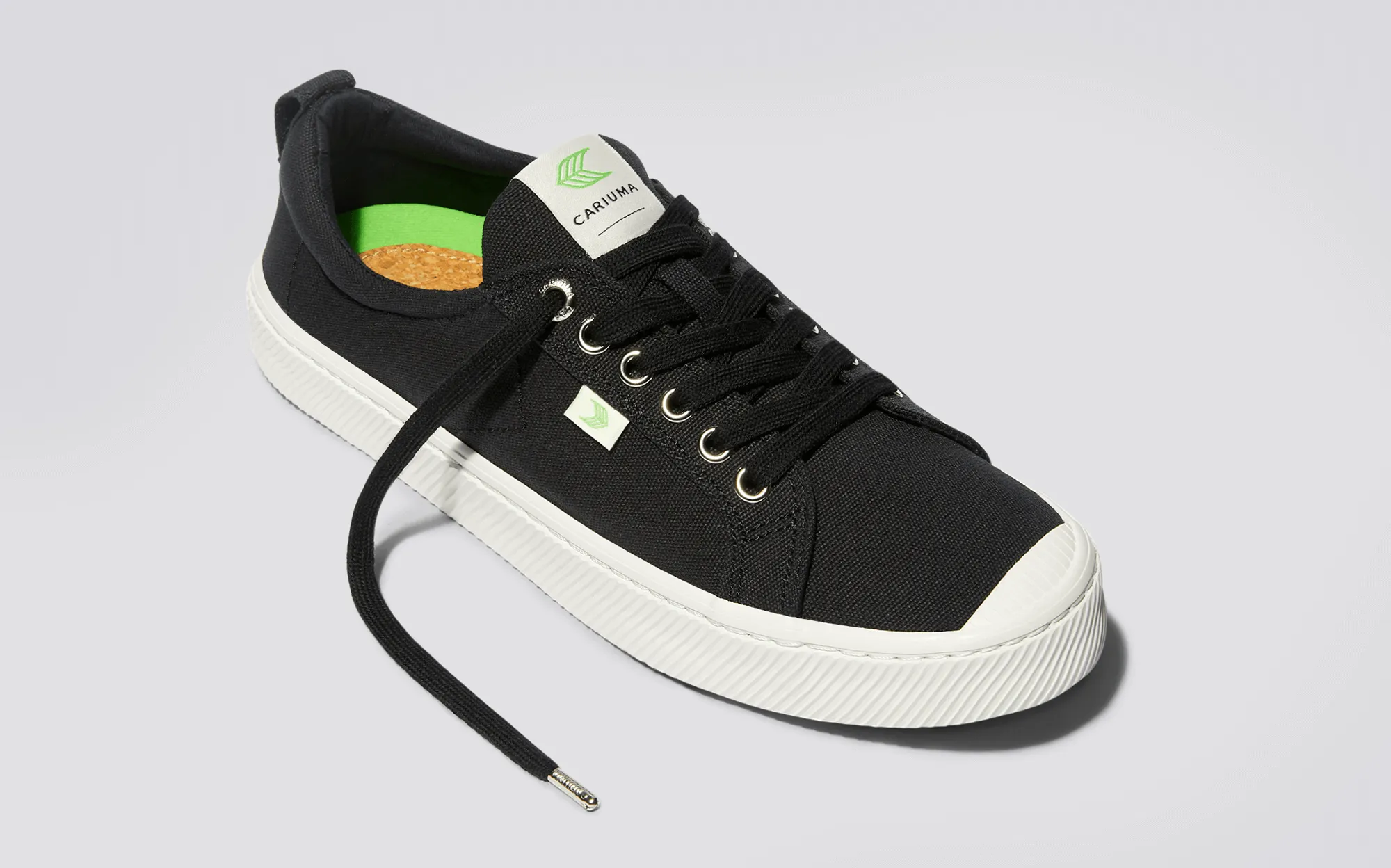 OCA Low Black Canvas Sneaker Women