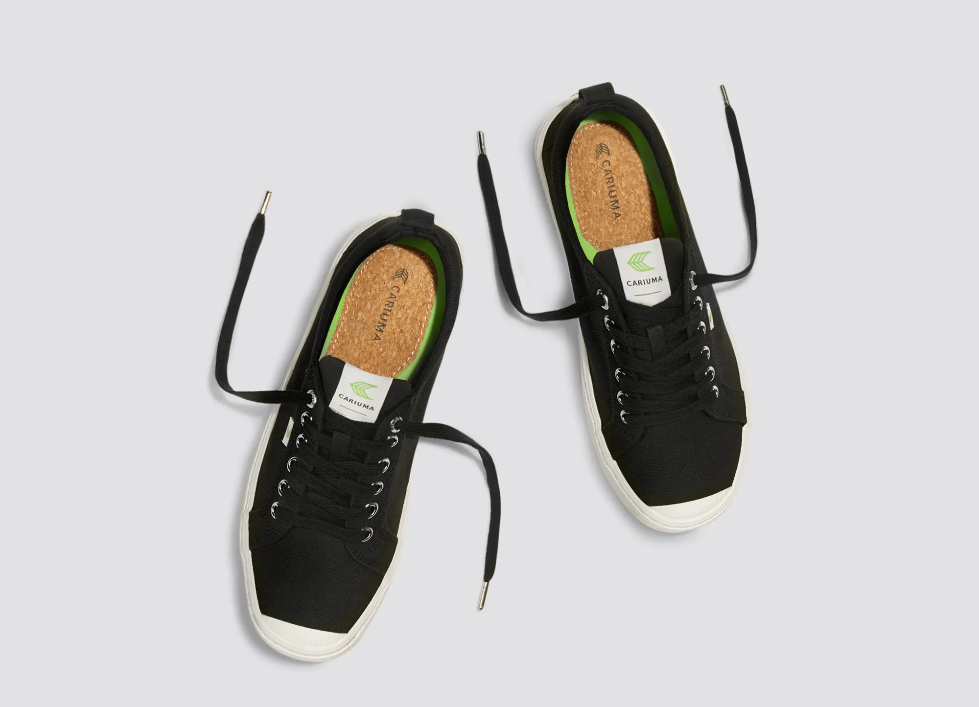 OCA Low Black Canvas Sneaker Women