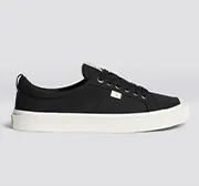 OCA Low Black Canvas Sneaker Women