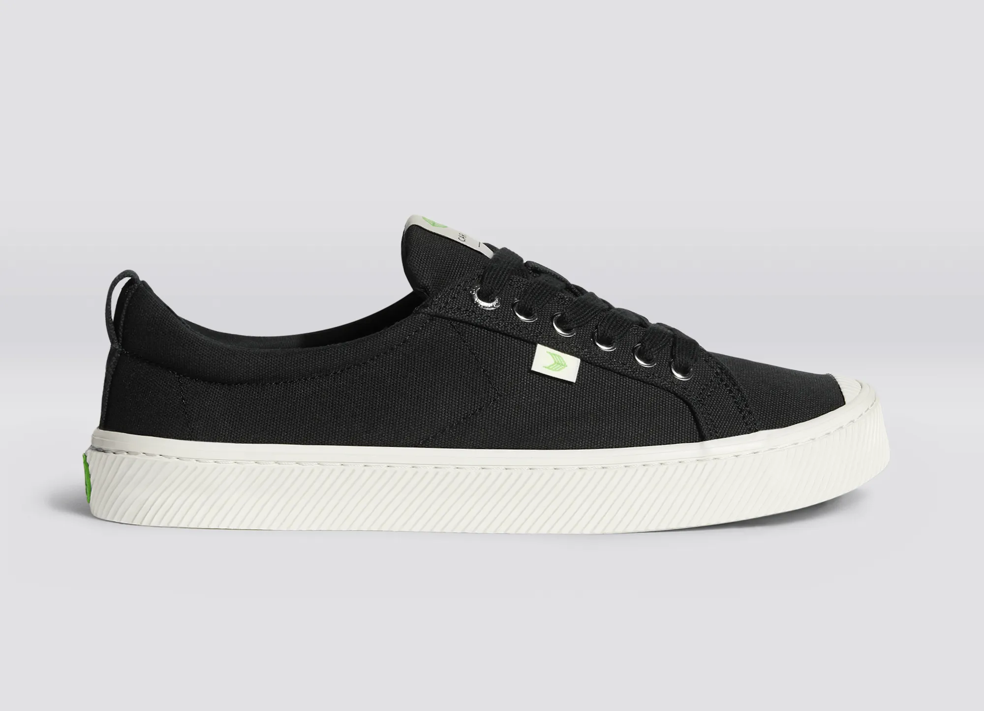 OCA Low Black Canvas Sneaker Women
