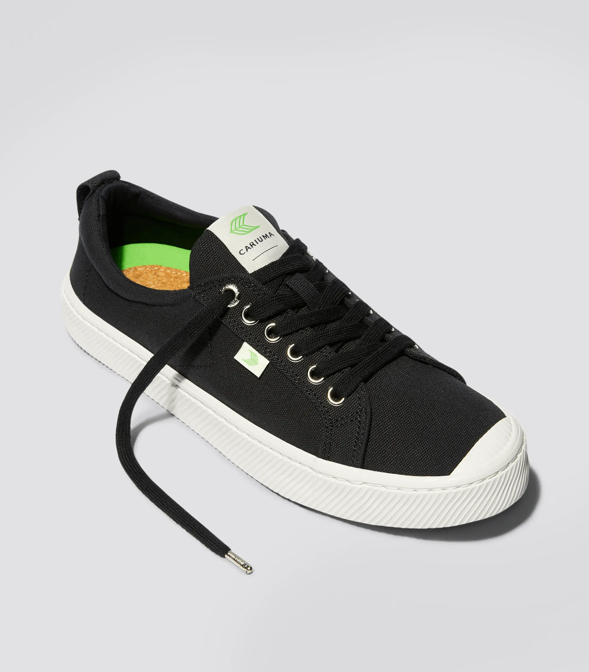 OCA Low Black Canvas Sneaker Women