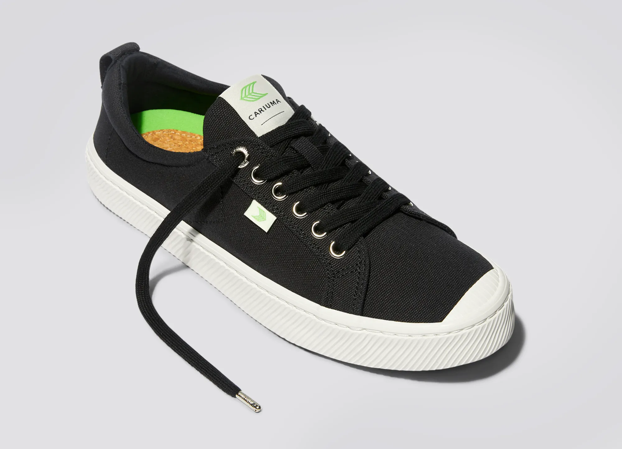 OCA Low Black Canvas Sneaker Women