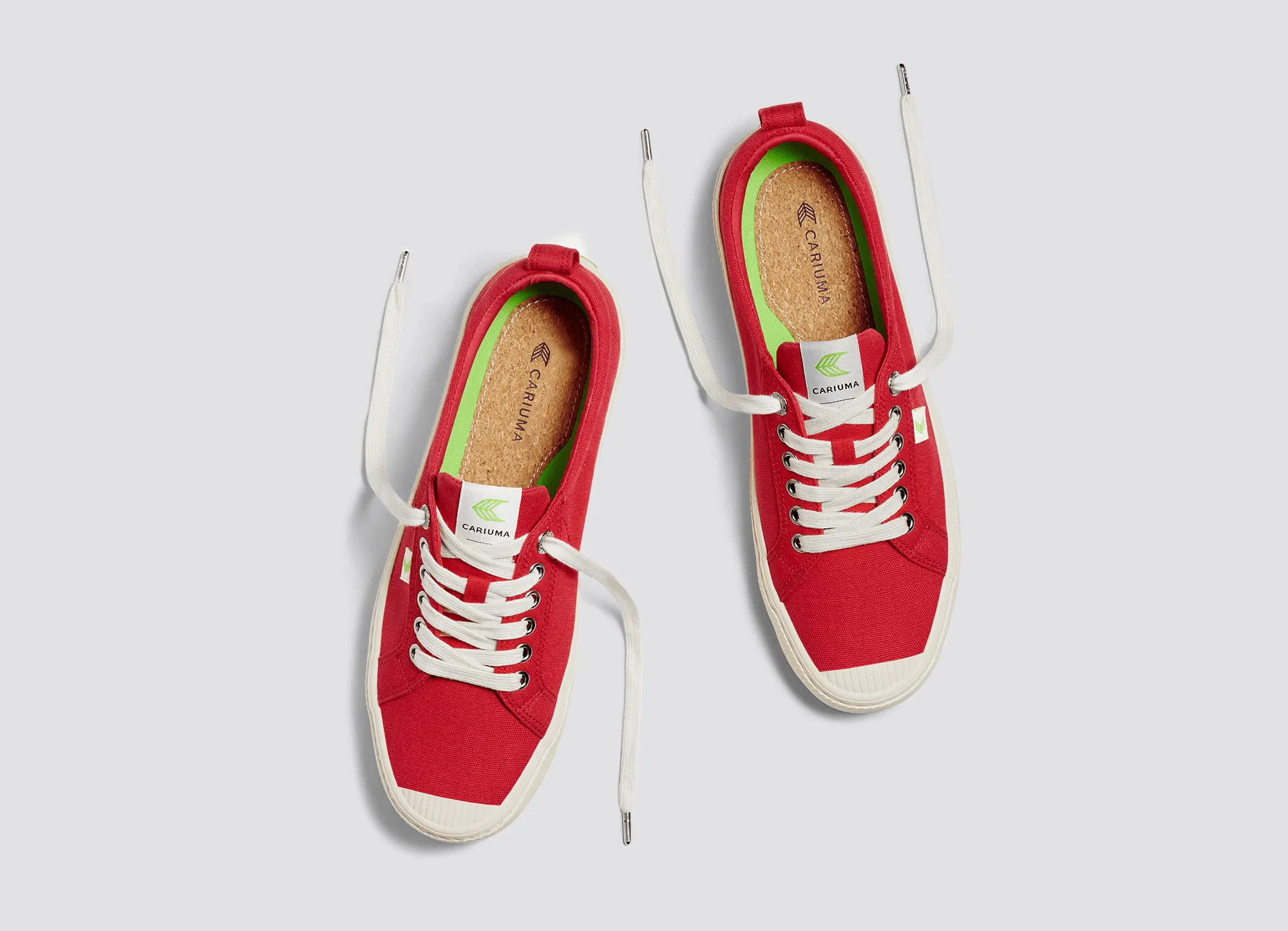 OCA Low Red Canvas Sneaker Women