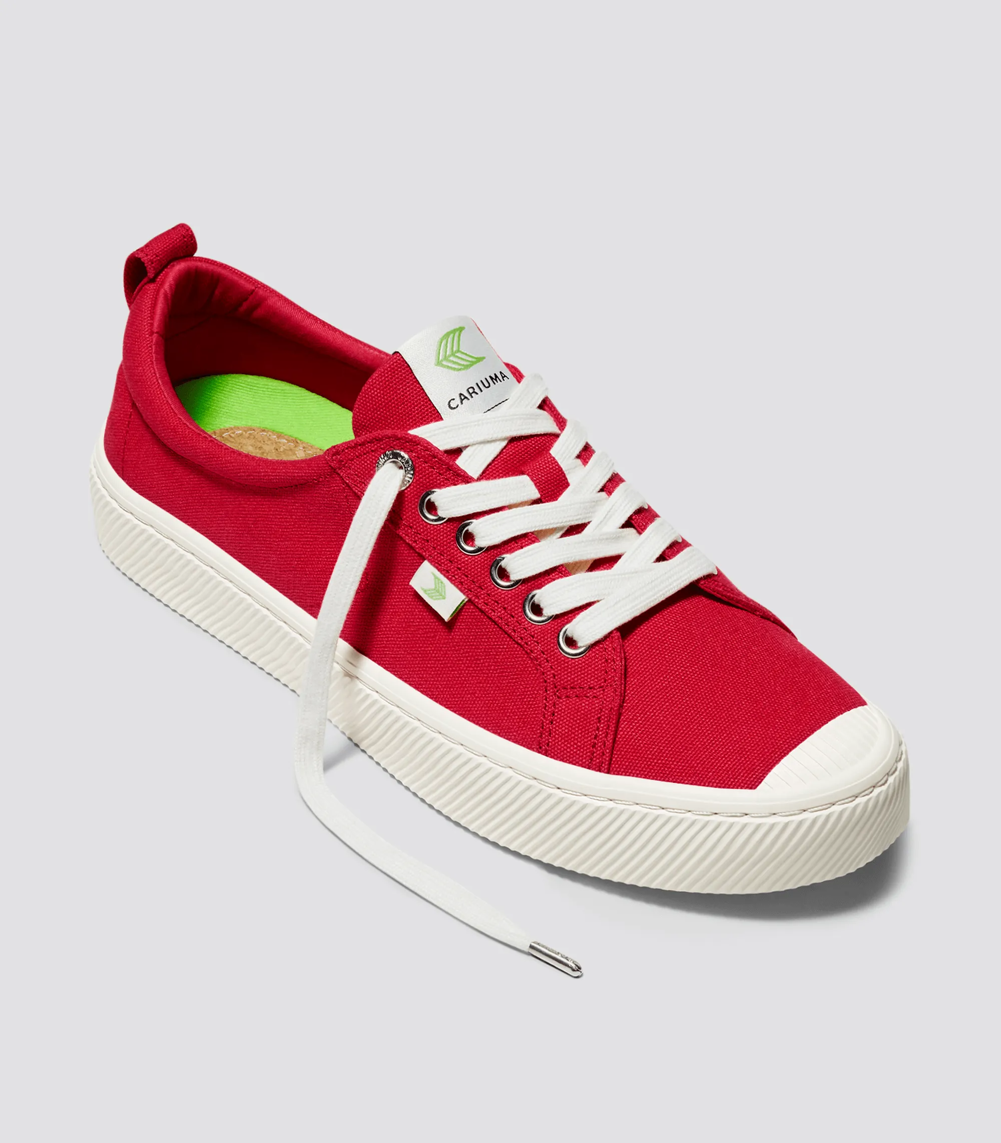 OCA Low Red Canvas Sneaker Women