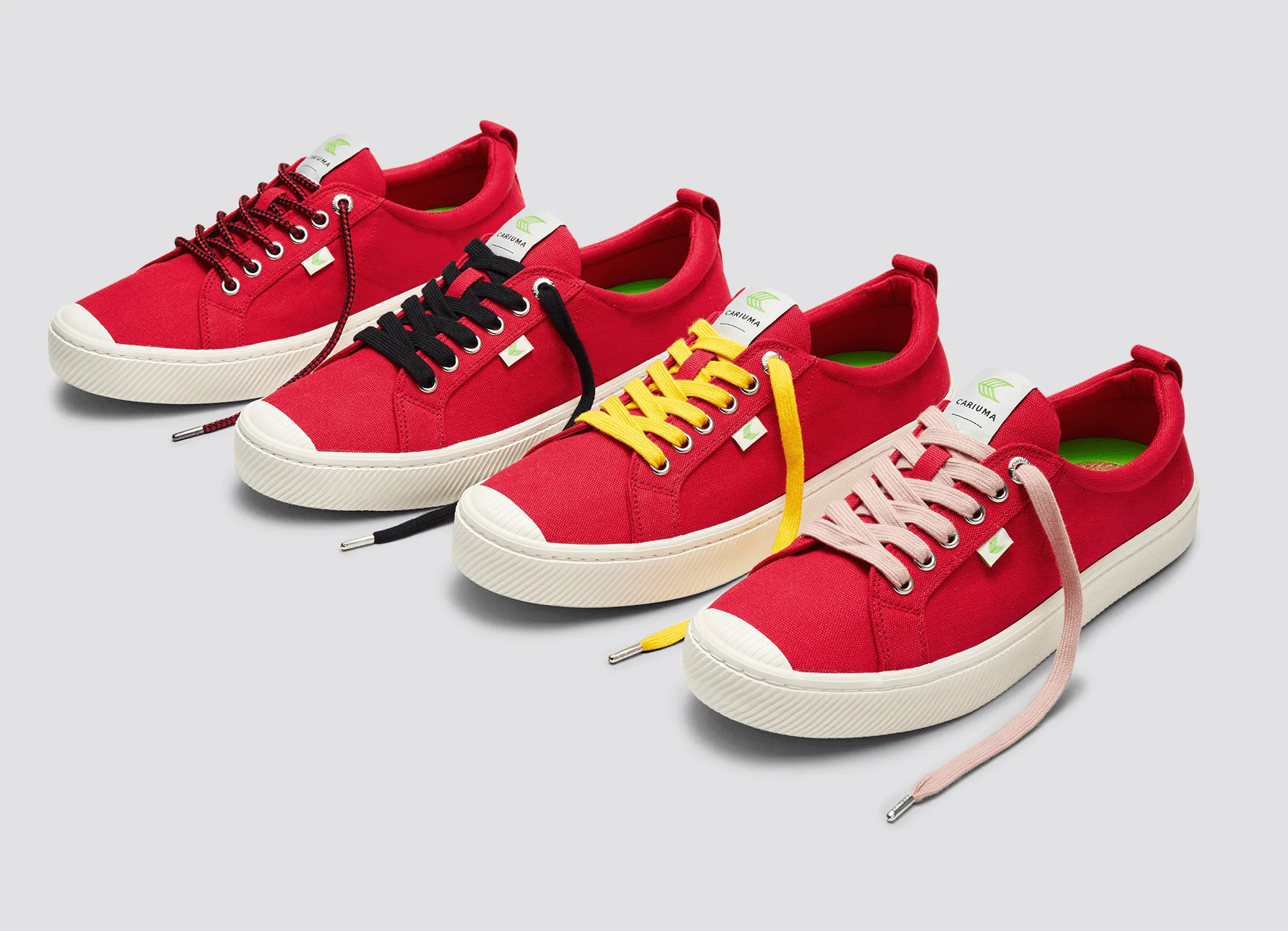 OCA Low Red Canvas Sneaker Women
