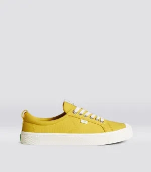 OCA Low Yellow Canvas Sneaker Women