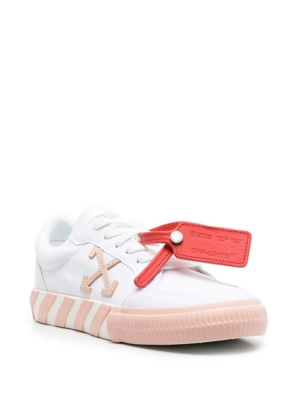 OFF-WHITE WOMEN Low Vulcanized Canvas White Powder