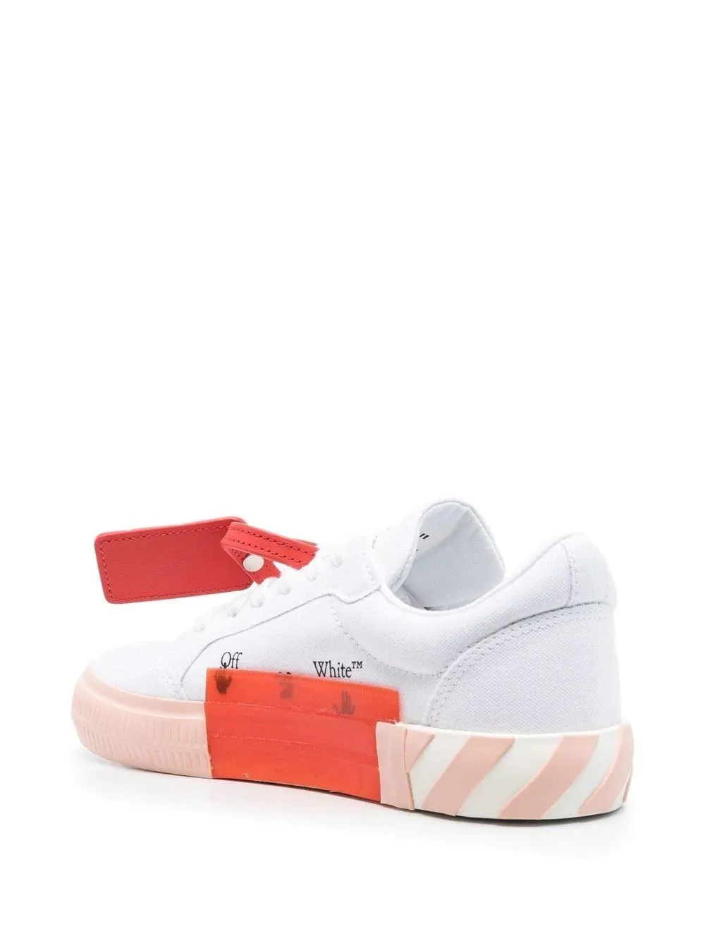 OFF-WHITE WOMEN Low Vulcanized Canvas White Powder