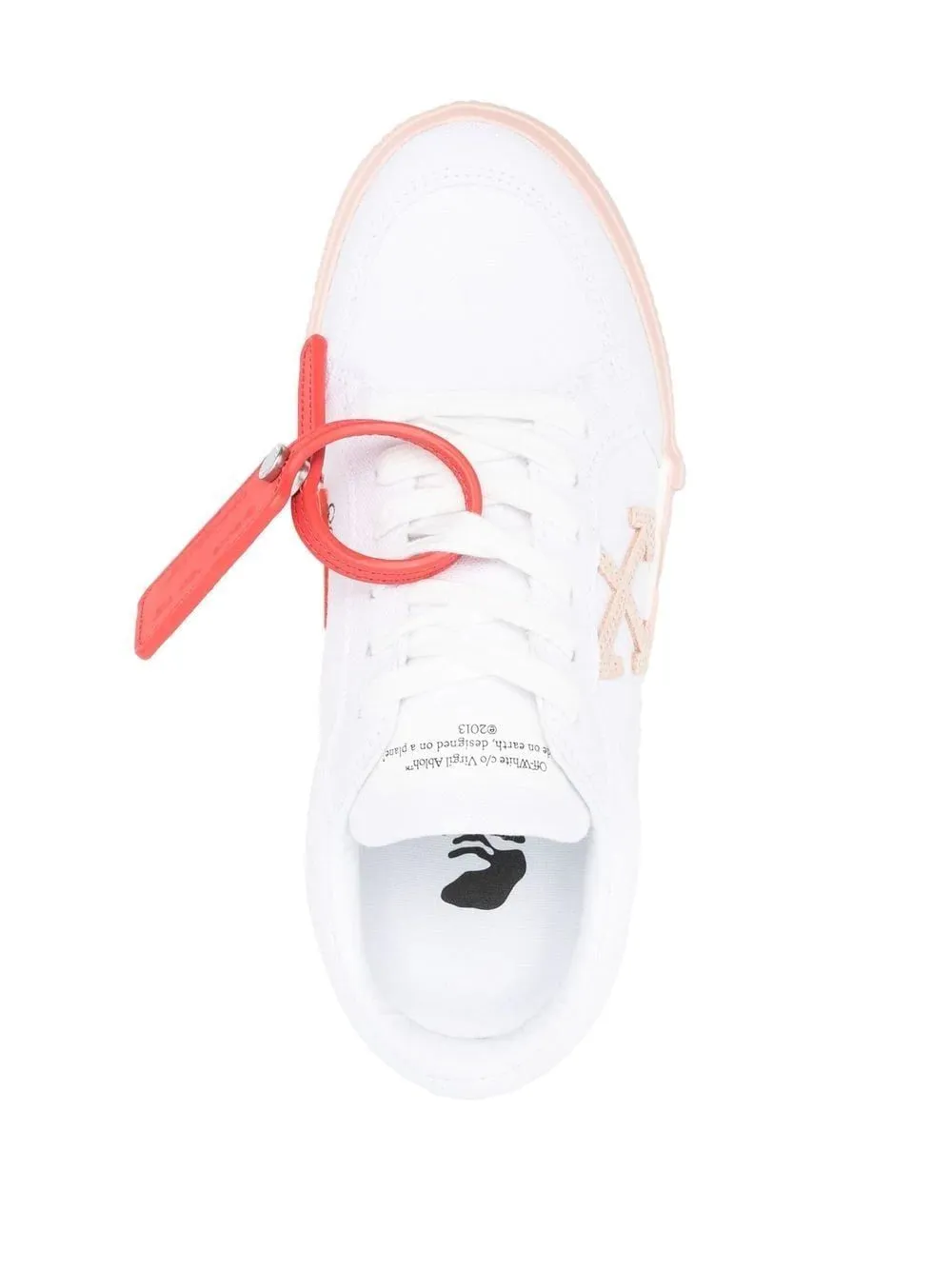 OFF-WHITE WOMEN Low Vulcanized Canvas White Powder