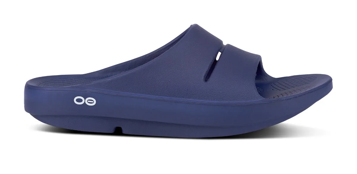 OOFOS Women's OOahh Slide - Navy