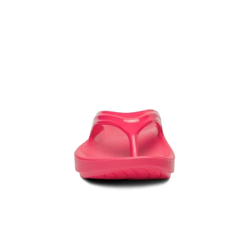 OOFOS Women's OOlala Thong - Neon Berry