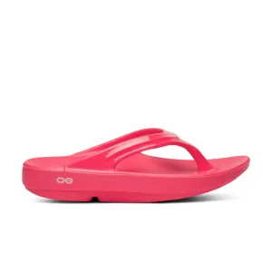 OOFOS Women's OOlala Thong - Neon Berry