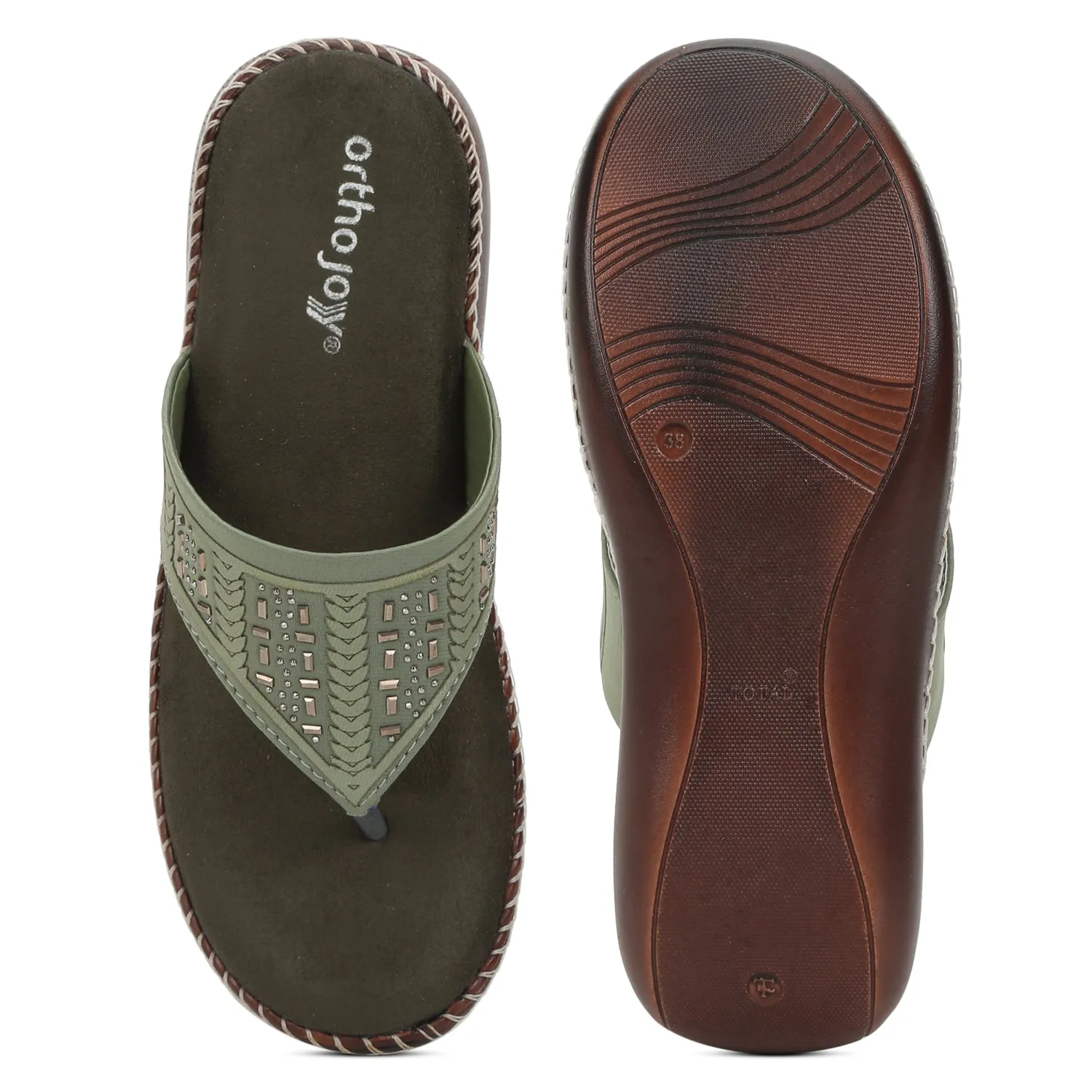 ORTHO JOY Fancy Footwear For Women