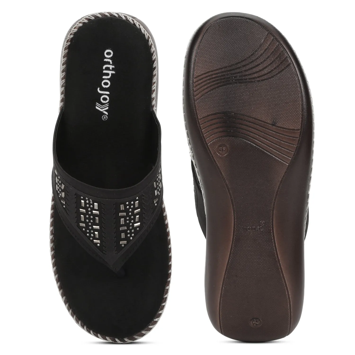 ORTHO JOY Fancy Footwear For Women