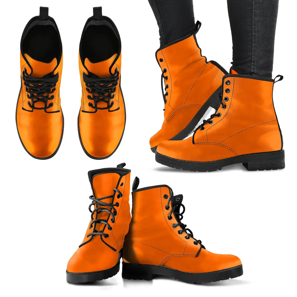 Pacific Orange Women's Vegan Leather Boots
