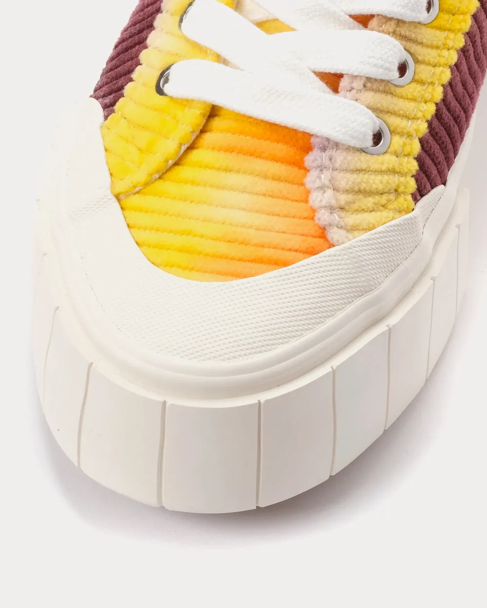 Palm Corduroy Orange High Top Sneakers