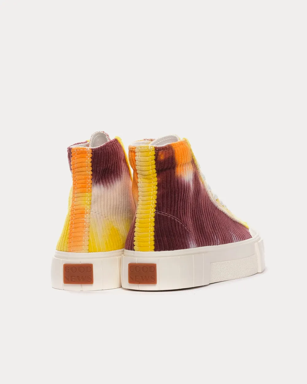 Palm Corduroy Orange High Top Sneakers